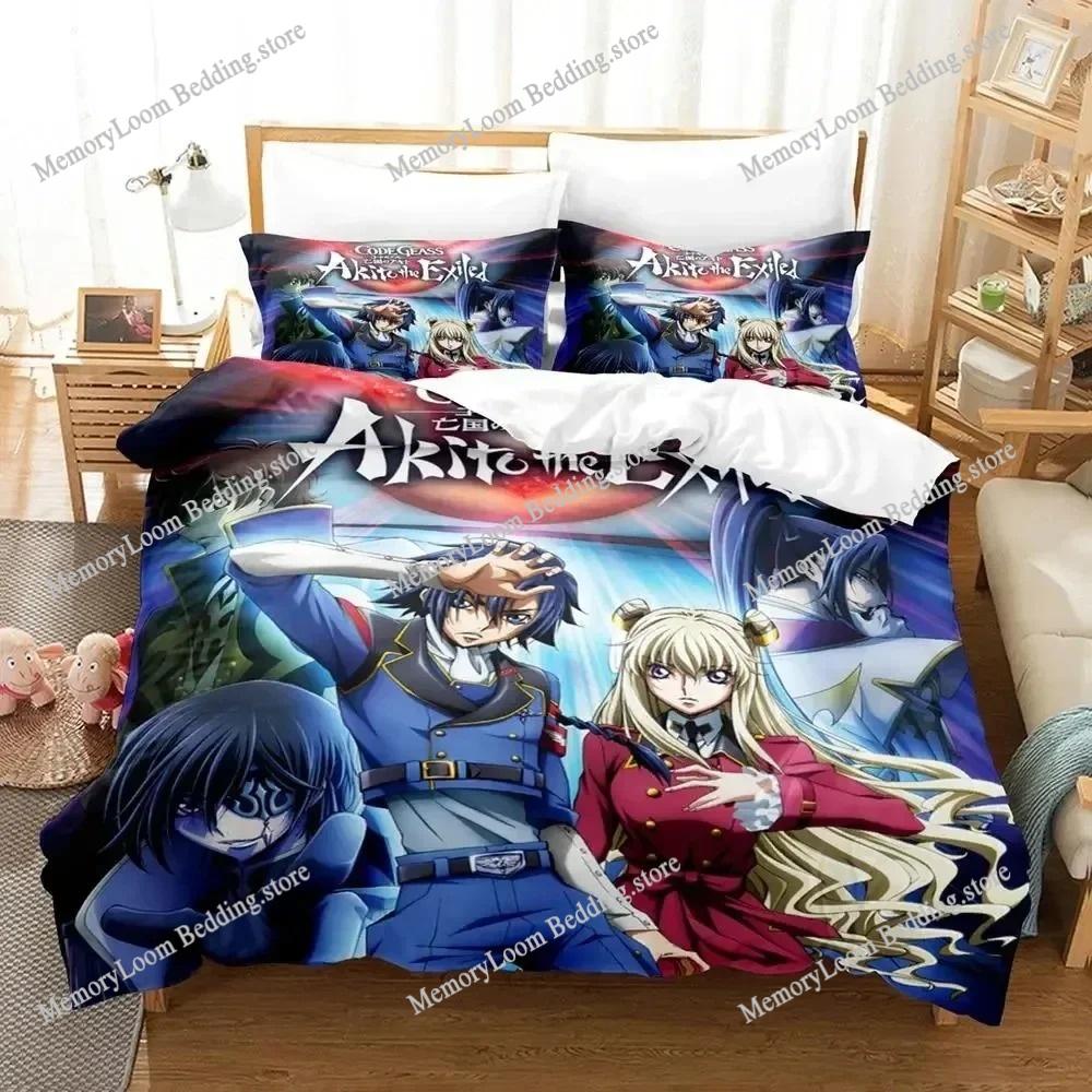 3D Печатный Аниме CODE GEASS Лелуш Комплект Постельного Белья Пододеяльник Спальный Покрывало Одеяло Односпальное Двуспальное King Size Покрывало Домашний Текстиль