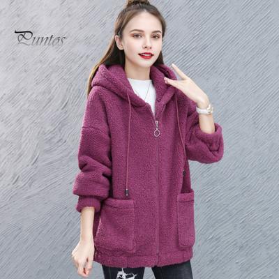 Женская зимняя толстовка с капюшоном из толстого флиса с завязками на шнурке, верхняя одежда с длинными рукавами, застежка-молния, ветрозащитный кардиган, куртка с карманами