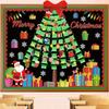 3D Christmas Tree Bulletin Board Decorations for Classroom Santa Claus Bulletin Board Merry Christmas Winter Paper Cutouts for Kids Xmas Party School