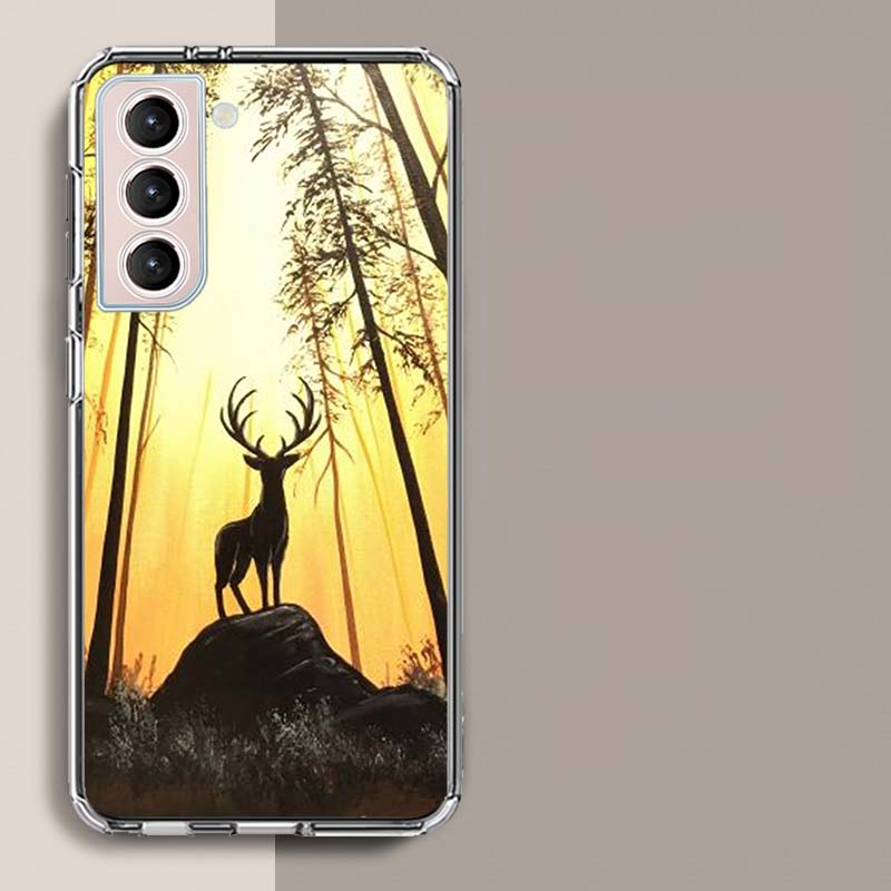 Камуфляжный чехол для телефона для охоты на оленей для Galaxy A14 A24 A34 A54 Samsung A02S A12 A22 A32 A42 A52 A72 A13 A33 A53 5G A03 A03S A23 A73 A20