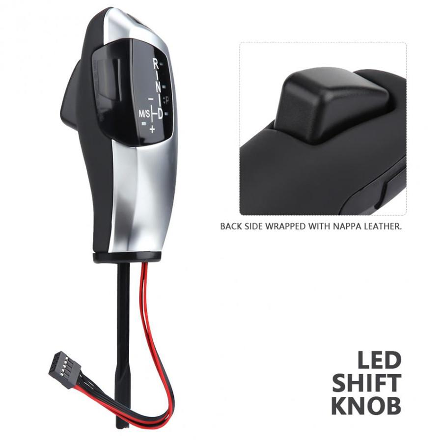 Modified LED Automatic Gear Shift Knob Shifter Lever Fit For BMW E46 E60 E61 LHD