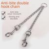 Double-Ended Metal Dog Chain Leash for Small/Medium Dogs