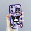 KEYSION Shockproof Case for OPPO A57 4G A57 S A77 5G with Lanyard Silicone Cute 3D Cartoon Doll Phone Cover for Realme Narzo 50 5G
