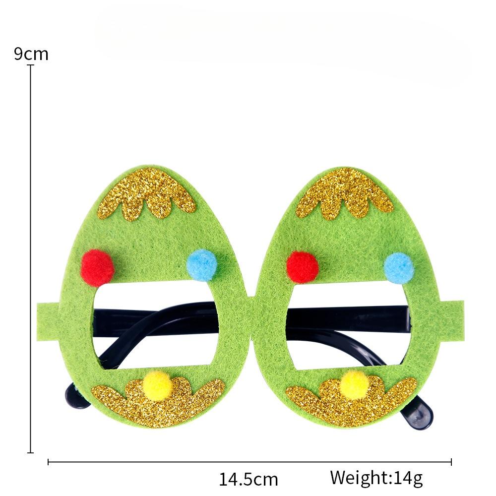 Мультяшные Зайчики Очки Костюм Красочные Пасхальные Украшения для Вечеринки Пасхальный Декор Очки Реквизит Легкий Заяц Яйцо Морковь