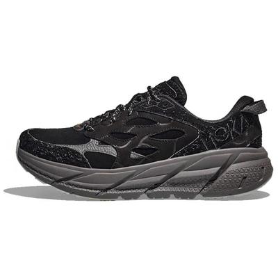 HOKA Clifton L Suede Elite Terrain System - черные кроссовки унисекс Satellite Grey 1150910-BCKST
