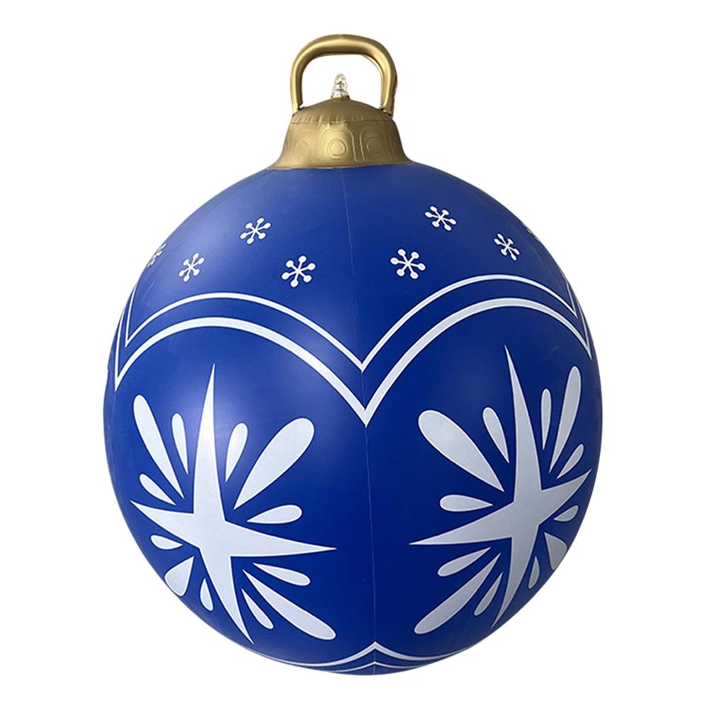 60 см Рождественский надувной шар Рождественская елка Декоративный шар ПВХ Гигантские Большие Шары Игрушка Новогодняя вечеринка Украшения для двора 2025