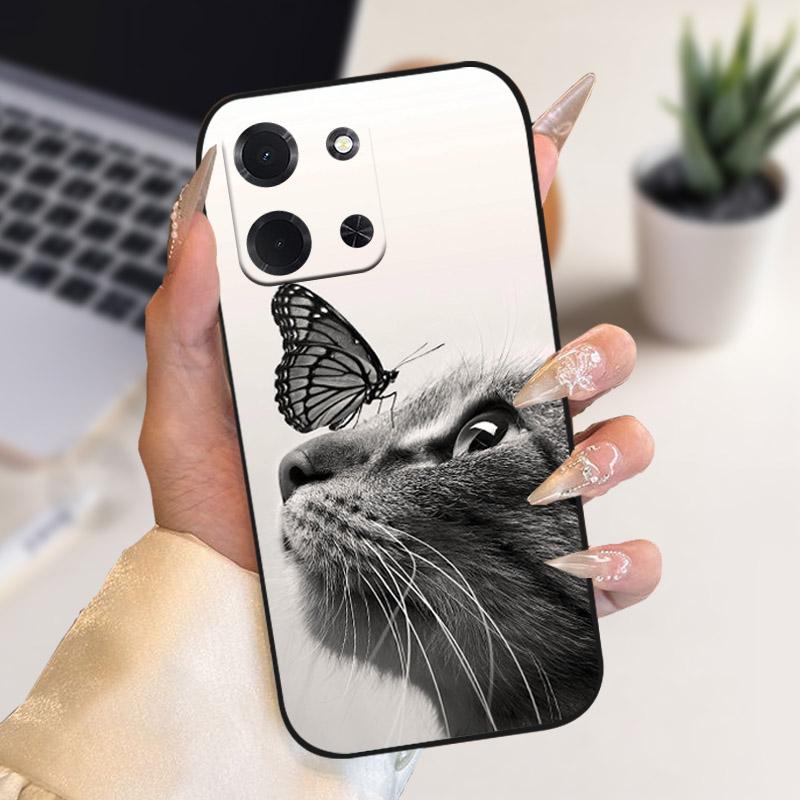 Чехол для телефона Xiaomi Poco C85 5G Роскошный чехол с принтом Льва, Волка, Цветка Мягкий силиконовый ТПУ Задняя крышка для POCO C85 POCOC85 173мм