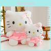 Adorable Flower Kt Cat Plush Toy Big Hello Kitty Doll With Soft Pp Cotton Filling