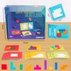 Quick Battle Parent-Child Educational Puzzle Game – Colorful Square Building Blocks for Two Players