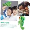 Moving Mouth Hand Puppet, Lizard Plush Hand Puppet Toy for Boys Girls, Early Learning Finger Puppet for Storytelling