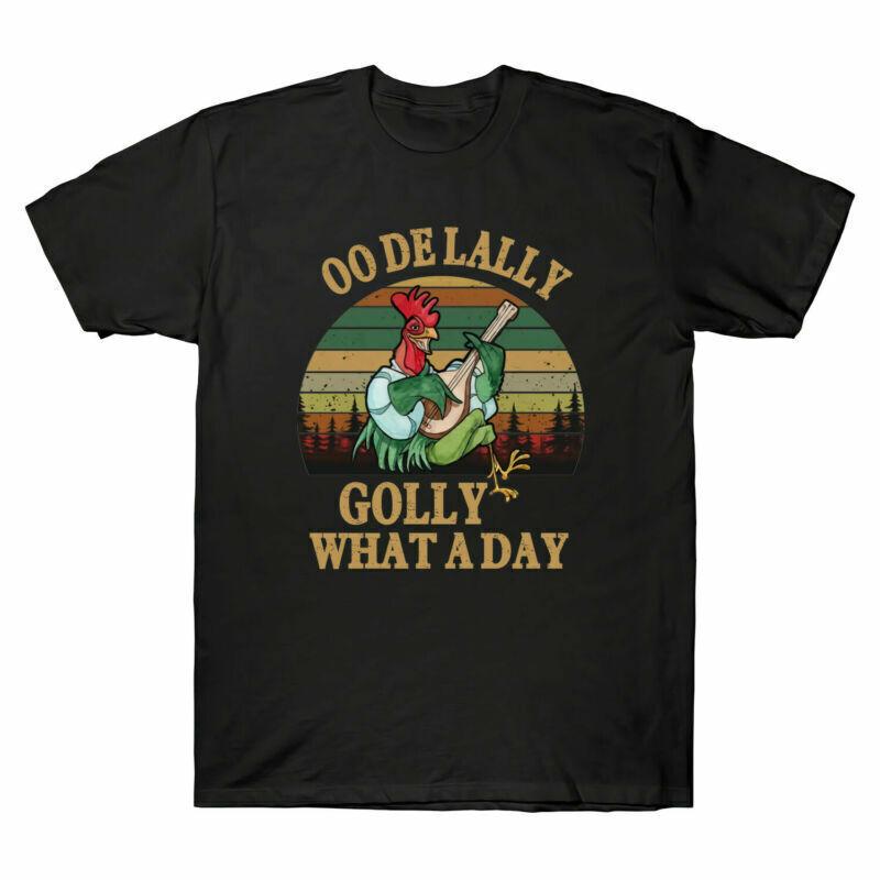 OO De Lally What A Day Cock Vintage Funny Gift Men's Cotton Short Sleeve T-Shirt