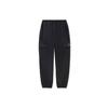 Li Ning Loose Fit Cuffed Knit Sports Pants Men Bottoms Black AKXS085-2