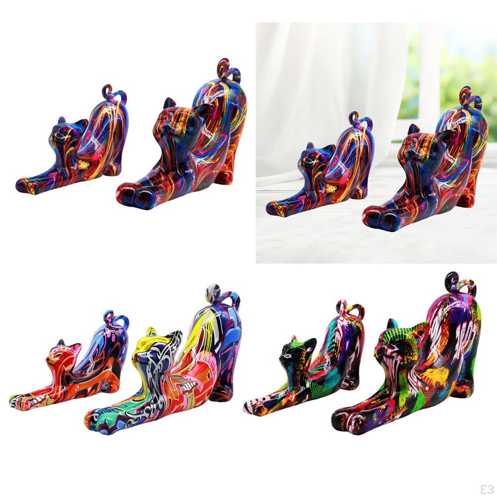 Статуэтка кошки, статуэтка животного, подарки, украшение, скульптура для журнального столика, дома