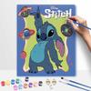 Disney Stitch space oil painting art painting kit, handmade diy art painting home wall decoration, creative canvas craft hobby gift