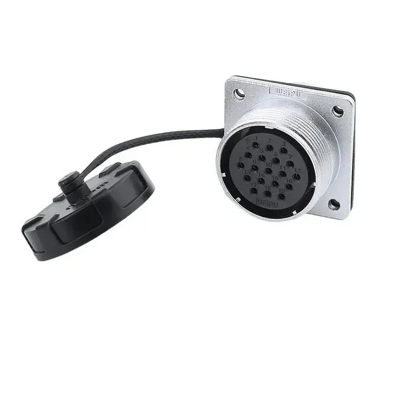 WEIPU WS32 TQ+Z M32 4 6 8 10 11 12 13 19Pin Male Plug Female Socket Panel Automotive Connector 10-50 A  AC DC High Voltage Power