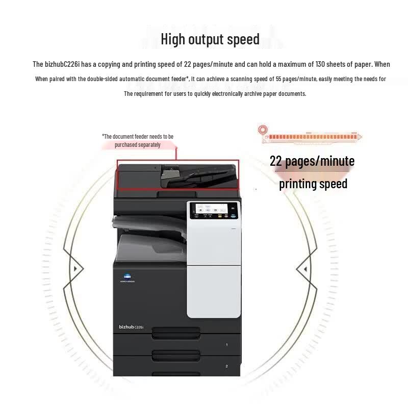 Konica Minolta bizhub A3 Color Multifunction Printers CN plug (adapter included)