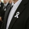 Awareness Funeral Ribbon Badge Brooch White Funerals Memorial Pin  Brooch Accessories