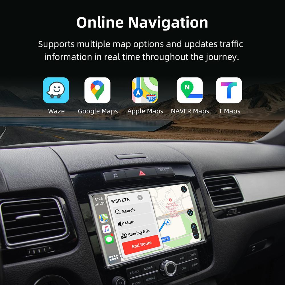 Для Volkswagen 8' Touareg RNS850 Беспроводной модуль Carplay Android Auto Адаптер Airplay VW Car Play