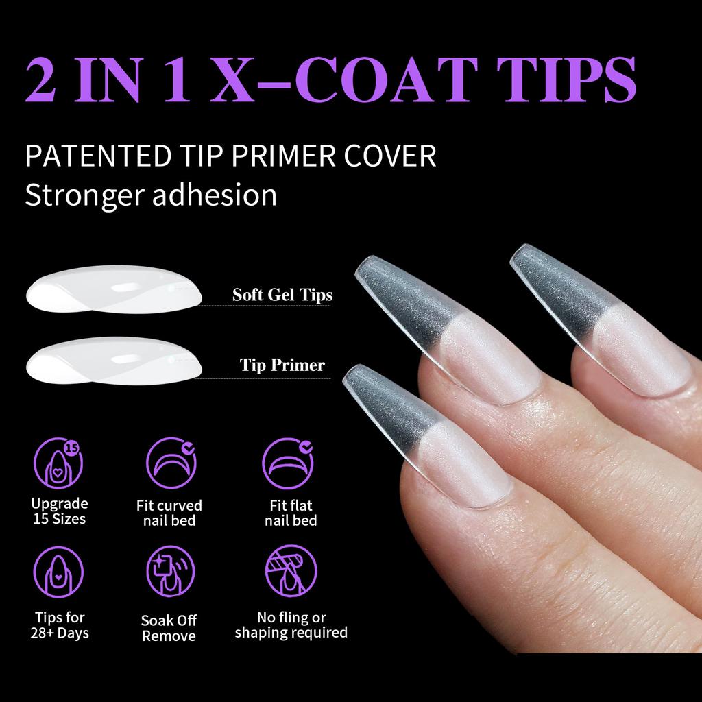 Nail Art Pads Wear Nail Ultra-Thin And Seamless Full Matte, No Grinding, Extended Fake Nail Patch 15 Size