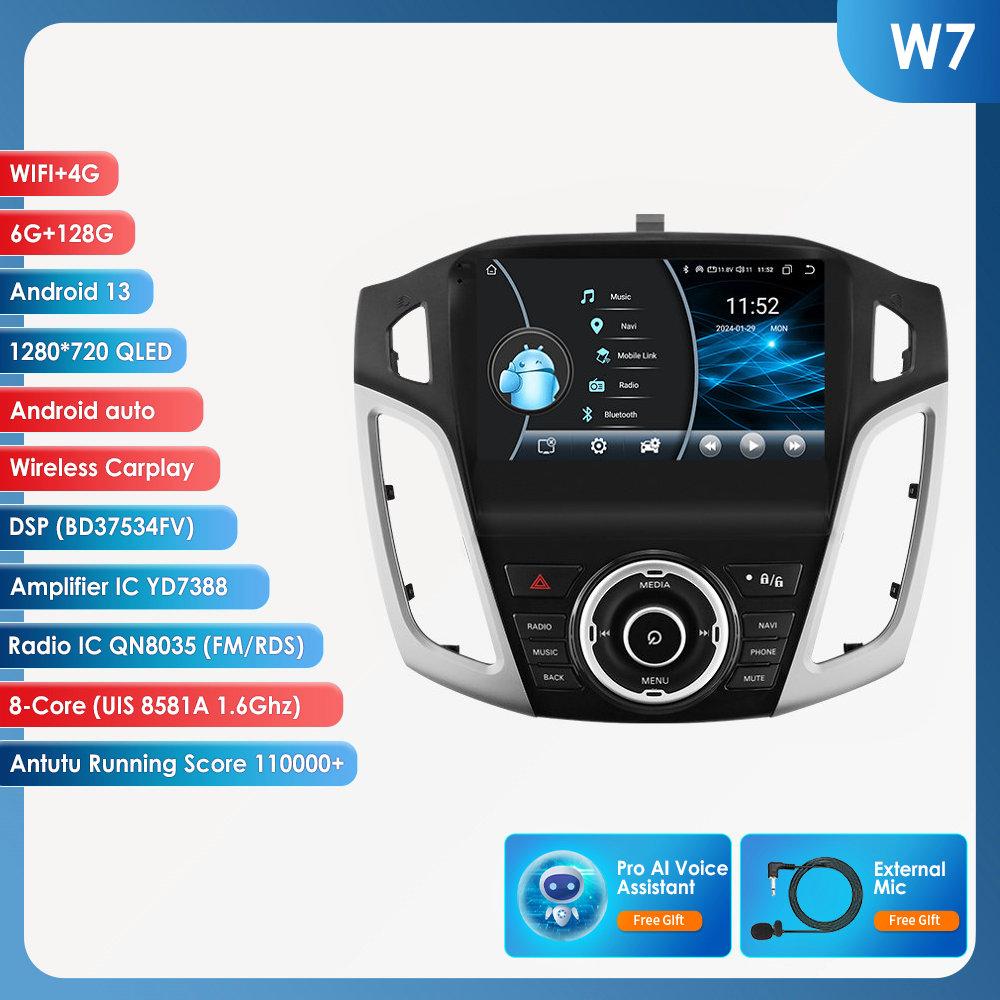 Hizpo 9-дюймовый интеллектуальный экран 2din Android автомобильный радиоприемник мультимедиа видеоплеер для Ford Focus 3 MK 3 2011 - 2019 GPS Carplay Auto Bluetooth SWC 4G WIFI