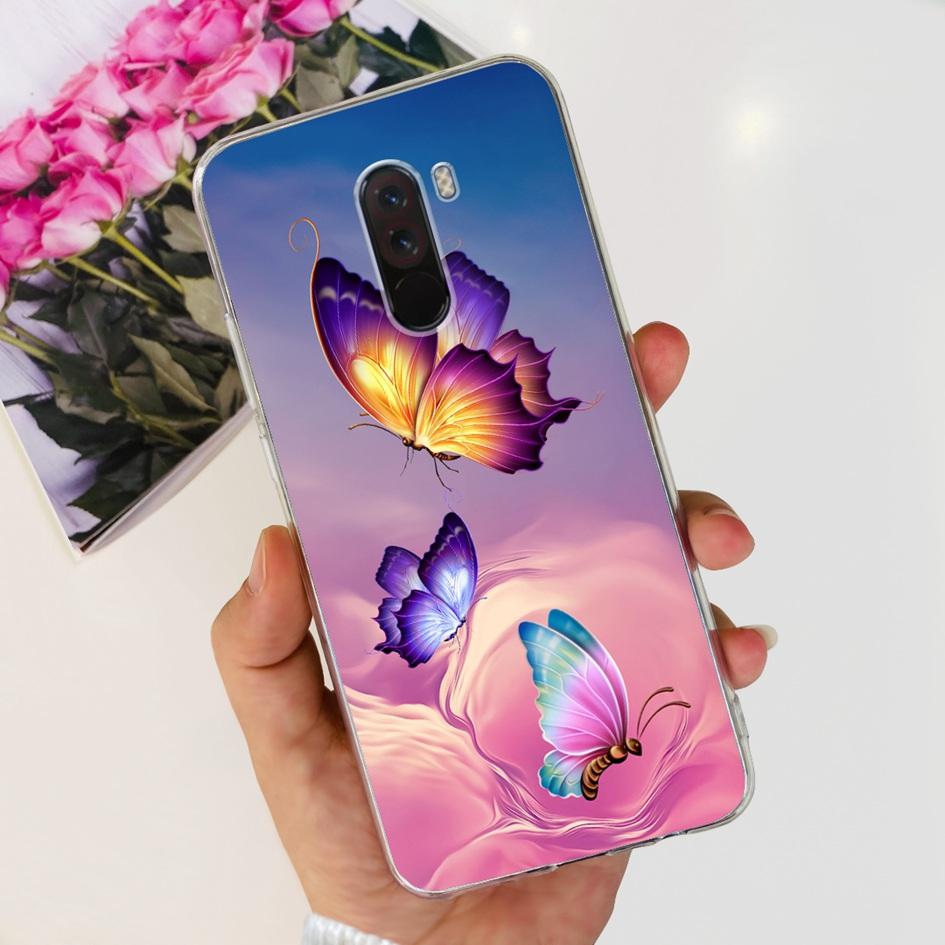 6,81" Чехол для Xiaomi Mi Pocophone F1 Силиконовая задняя крышка Модный ТПУ чехол для телефона Для Xiaomi Poco F1 Чехлы PocofoneF1 Мягкий бампер