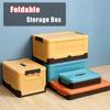 Foldable Storage Box Car Trunk Organizer with Lid Outdoor Camping Storage Multifunction Large Capacity Living Room Snacks Boxes