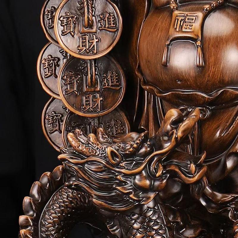 Resin Maitreya Buddha God of Wealth Statue Chinese Buddha Statues Home, Room, Office Decoration Accumulate Wealth Accessories