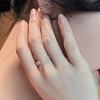 Персиковое сердце Япония Южная Корея Роскошь Модное кольцо Женская личность Ins Tide Онлайн Знаменитость Ниша Дизайн Кольцо на указательный палец Открытие Леди