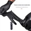 Black Nitrile Oil-Resistant Non-Slip Thickened Disposable Gloves for Industrial and Household Use