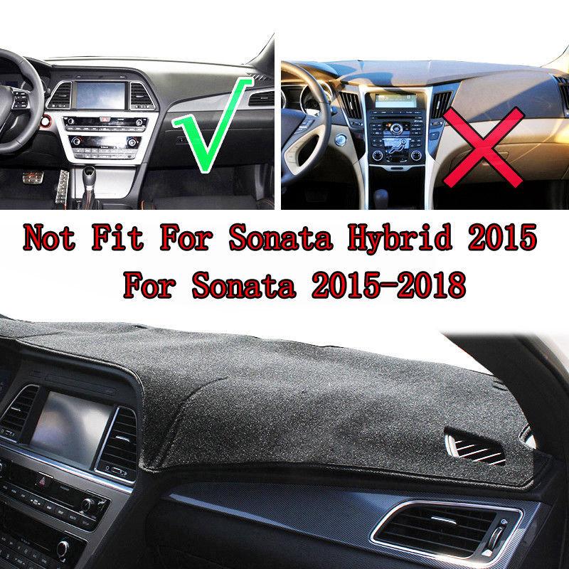 For Hyundai Sonata 2015 2016 2017 2018 LF Dashmat Dashboard Cover Pad Mat Anti-Slip Sunshade Protect Carpet Car Accessories