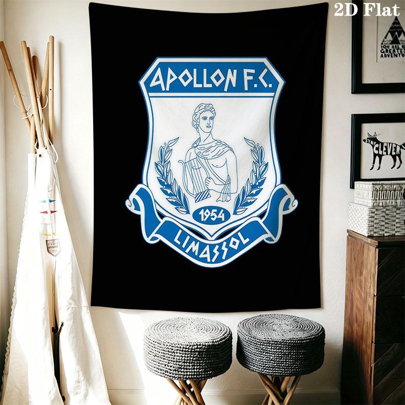 Apollon logo Wall Hanging Printed Fabric Blanket Decorative Tapestries for Bedroom Living Room Home Decor