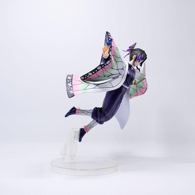 20cm Anime Demon Slayer Figure Demon Slayer Flying Kochou Shinobu Pvc Action Figure Collectible Model Toys Kid Gift