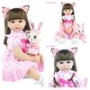 BZDOLL 60 см Мягкая силиконовая кукла Reborn, игрушки как настоящая виниловая принцесса для малышей, живая Bebe для девочек Bonecas, детский подарок на день рождения