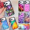 Геометрический абстрактный кристальный чехол для телефона для iPhone 17 Air 14 15 13 12 Max Чехол для Apple 14 15 16 16e 11 Pro Max Plus Coque