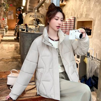 Новая хлопковая куртка на зиму Корейская хлопковая куртка Стойка воротник Короткая хлопковая куртка Модная и универсальная Приталенная женская куртка