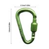 1PC Aluminum Alloy Carabiner Safety Buckle Keychain With Lock Climbing Button D-shape Carabiner Camping Hiking Hook Multi Colors
