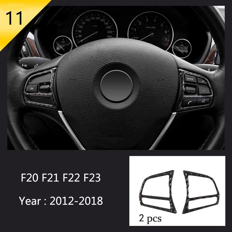 For BMW 1 2 Series F20 F21 F22 F23 Carbon fiber Car Control CD Panel Cover Trim Air conditioning Outlet Frame Decoration Sticker LNYCP1