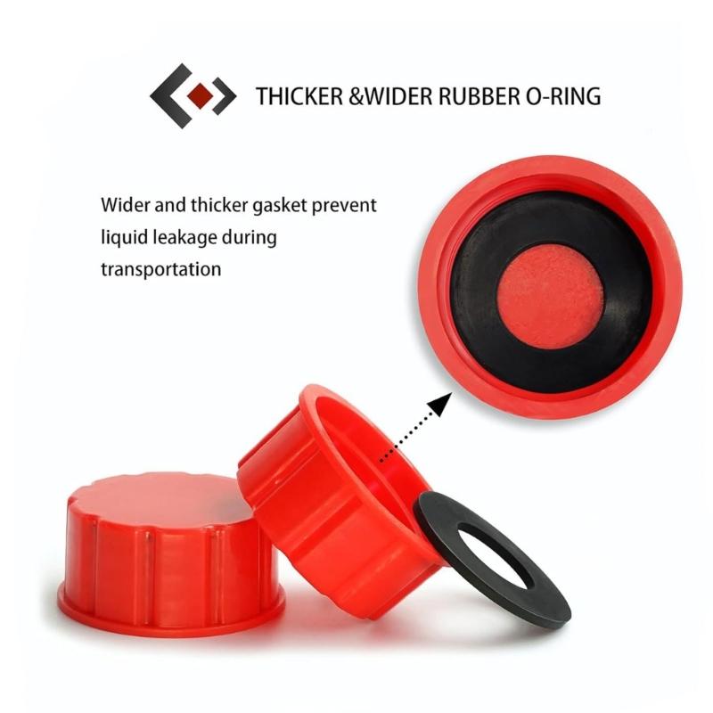Universal Plastic Gas Can Caps Replacement Durable Coarse Thread Caps for Storage Transportation, Fuels Leak Prevention