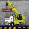 Crane Truck Toy with Movable Joints Sound Light Realistic Toddlers Alloy Construction Vehicle Engineering Truck Model Kids Boys Birthday Gift