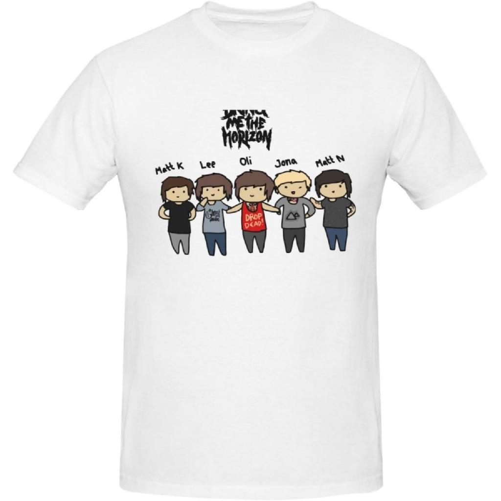 Xhaxhi Мужская футболка Bring me The Horizon Мультяшная футболка BMTH с коротким рукавом для мужчин Тренировочные футболки Футболки для бега