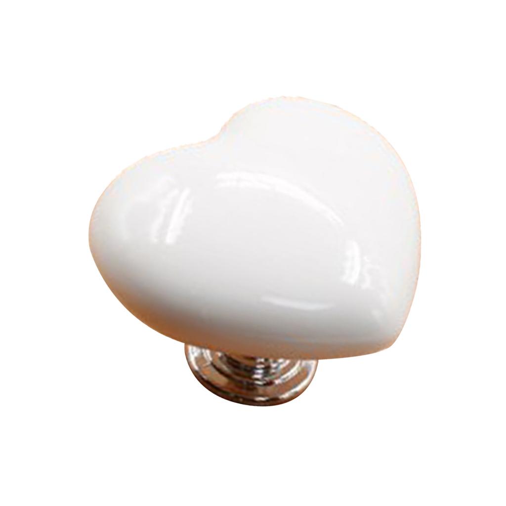 Heart Shaped Toilet Tank Button Plastic Solid Universal Toilet Button Press Replacement for