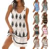 Women's Casual Daily Dating Outing Fashion Print Basic Sleeveless Loose Dress Bohemian Beach Dress Sleeveless Dress