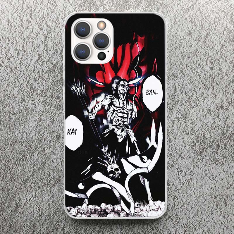 Чехол для телефона Bleach Зараки Кенпачи Для iPhone 17 16 15 14 13 12 11 Pro Max Mini Plus Air 7 SE 8 Мягкий силиконовый печатный корпус Funda F