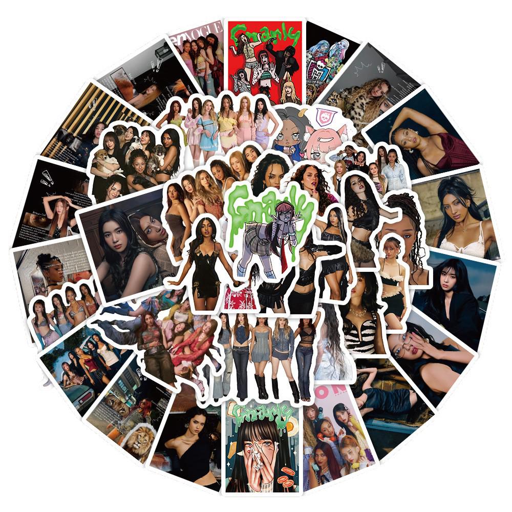 Наклейки K-Pop группы KATSEYE - 78 шт. для DIY, дневников и декора