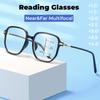 Progressive Multifocal Reading Glasses Anti Blue Light Presbyopia Eyeglasses Near Far Sight Spectacles Hyperopia Diopter To +4.0