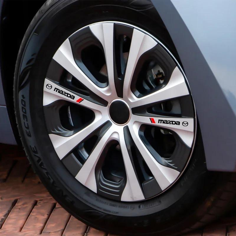 4Pcs Car Door Trunk Logo Sticker Decor Badge Decal for Mazda 3 6 2 CX-5 CX-30 CX-50 CX-90 CX-80 MX-5 Atenza Axela