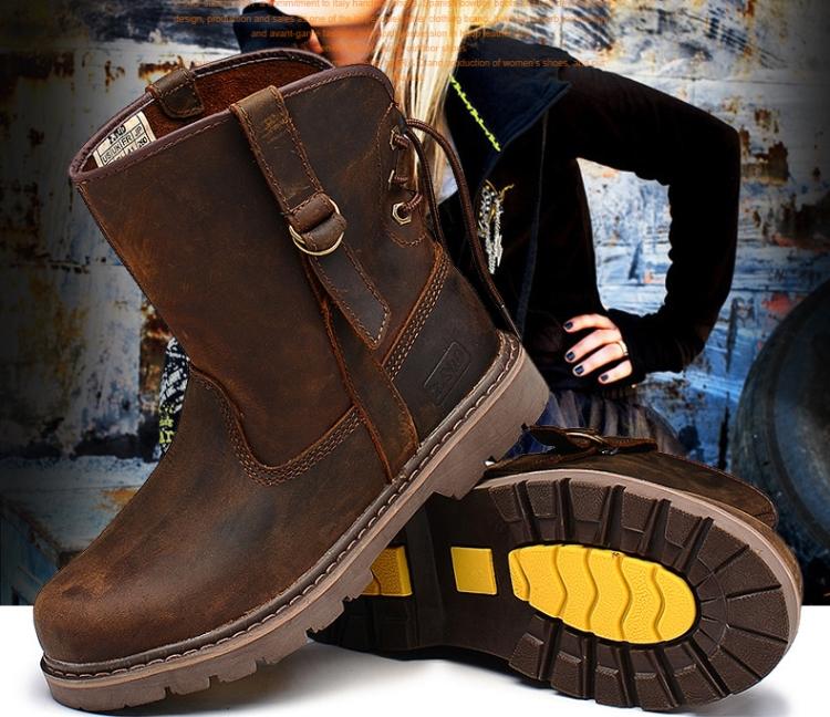 Мужские кожаные сапоги больших размеров, рыцарские сапоги, мужские ботильоны на шнуровке, британские мотоциклетные ботинки для мужчин, Zapatos De Hombre