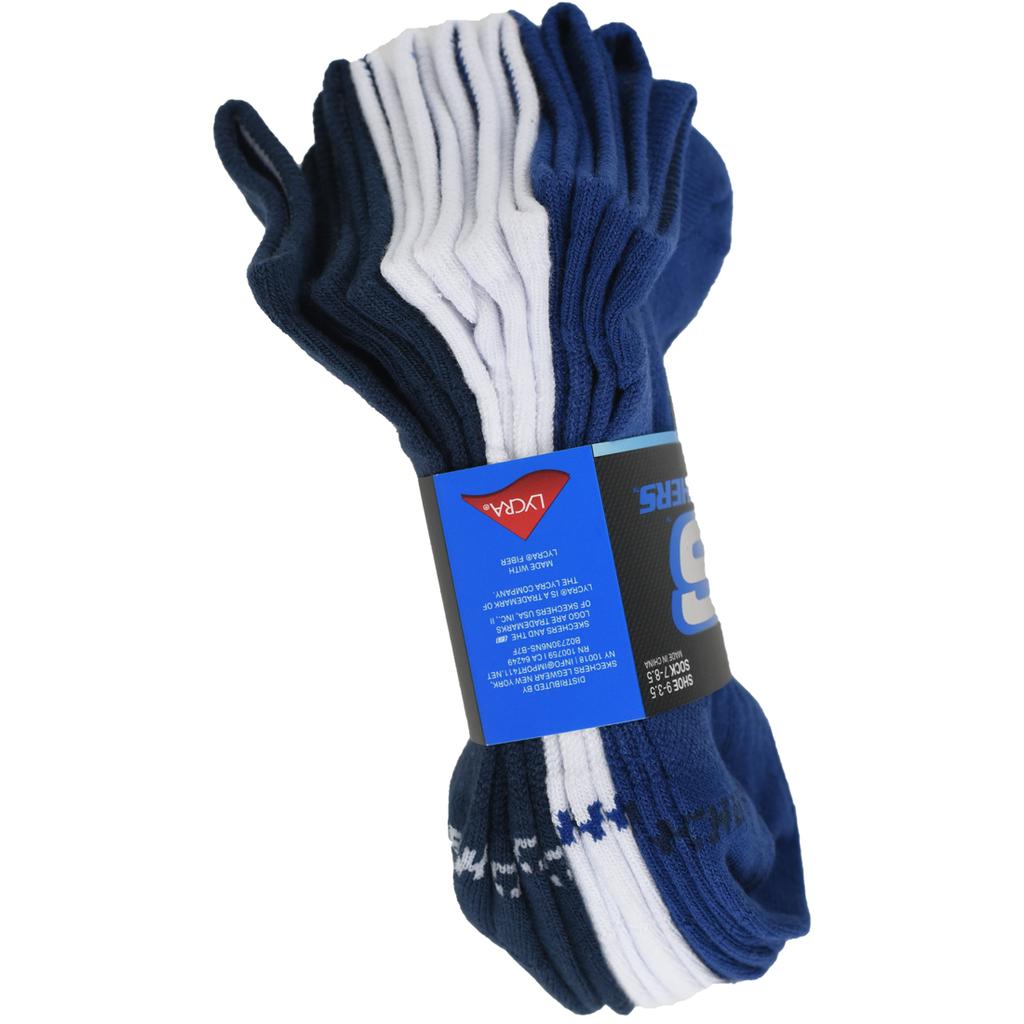 Skechers Boys 6pk Non Terry Low Cut, for Boy blue Socks