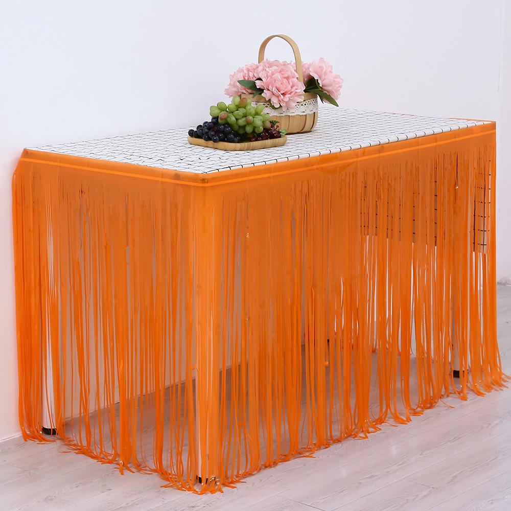 Мишурная юбка для стола 275x75см - Украшение для вечеринки и мероприятия
