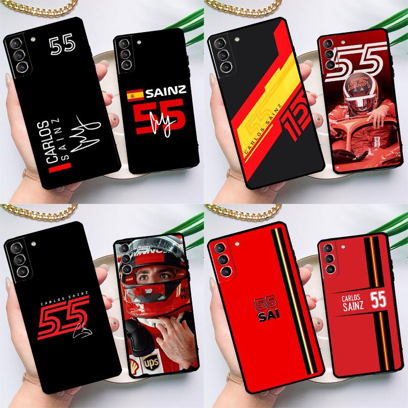 Carlos Sainz F1 Cover For Samsung Galaxy S23 S21 FE S20 FE S22 Plus Note 20 Ultra Note 10 S8 S9 S10 Plus Case